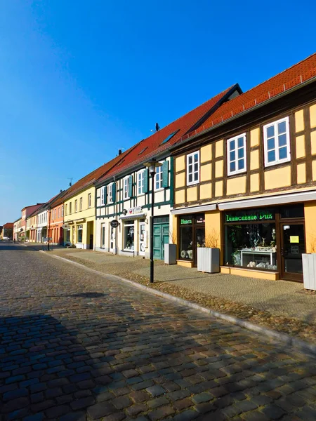 Fachwerkbau Einer Historischen Altstadt Aus Dem Mittelalter — Stockfoto