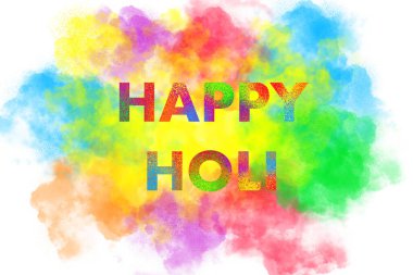 Mutlu Holi renkli arka plan