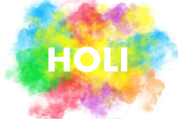 Holi abstract colorful background — Stock Photo, Image