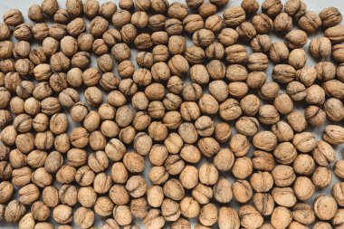 Ceviz kabuğu arka planda