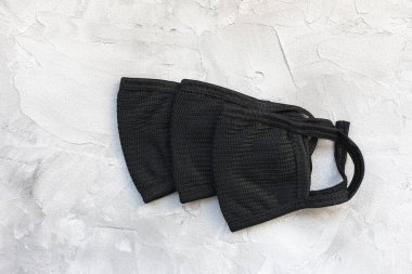 Black cotton face masks