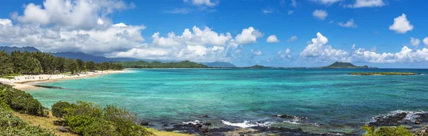 Praia de Kailua em Oahu, Havaí Fotografia De Stock