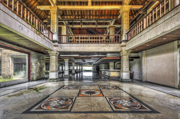 Entrance Hall of an abandoned luxury resort