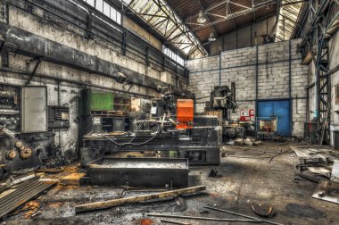 Terk edilmiş fabrikası endüstriyel makine