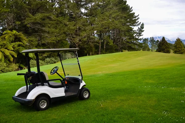 Golfare golfbil på golfbana — Stockfoto