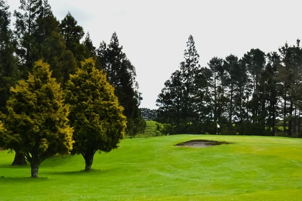 Nya Zeeland golfbana med sandlåda — Stockfoto