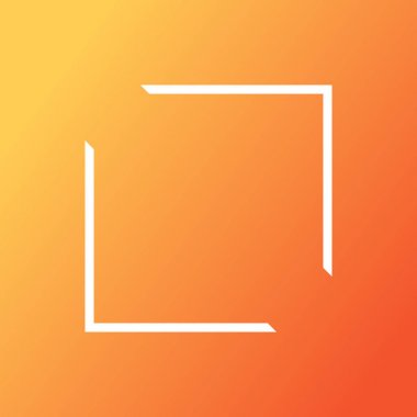 arka plan beyaz bir çerçeve vektör simge tasarlamak ile