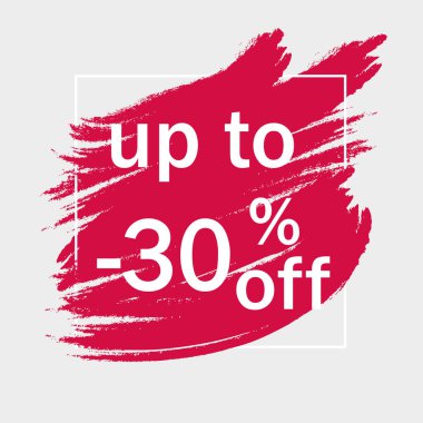 % 30 satış vektör simgesi illüstrasyon düz tasarım