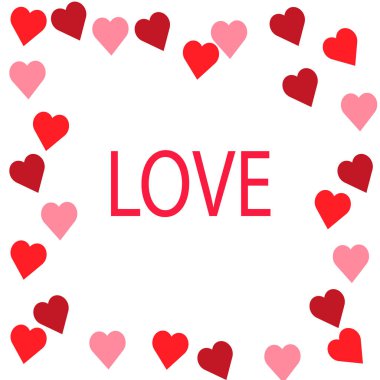 Sevgililer günü vektör simgesi illüstrasyon düz tasarım