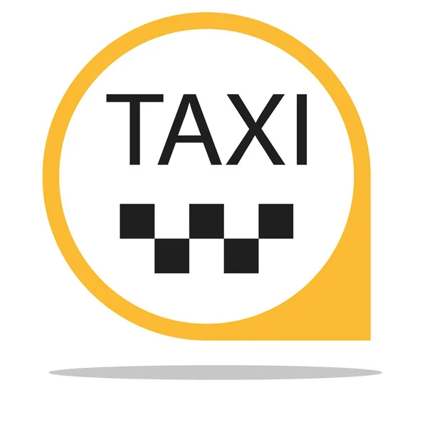 Taxi Icon Vector Icon Illustration Flat Design — Stock Vector