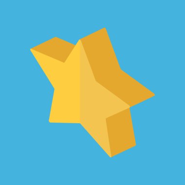 vektör yıldız izometrik tasarım