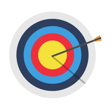 Dart vektör simgesi illüstrasyon düz tasarım