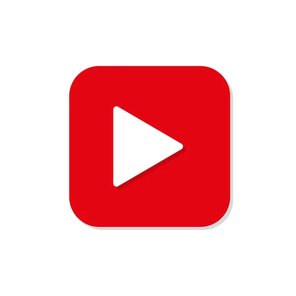 Video oynatımını simgesi logo vektör çizim düz tasarım