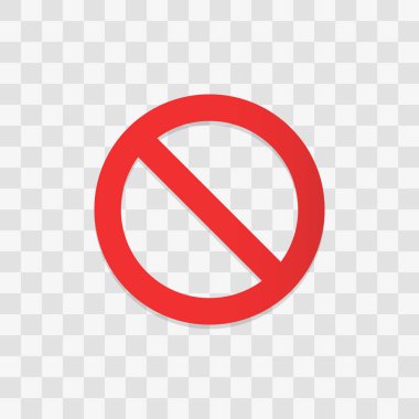 İşaret simgesi yok. Düz tasarımda vektör illüstrasyonu