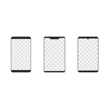 Cep telefonu simgesi. Düz tasarımda vektör illüstrasyonu