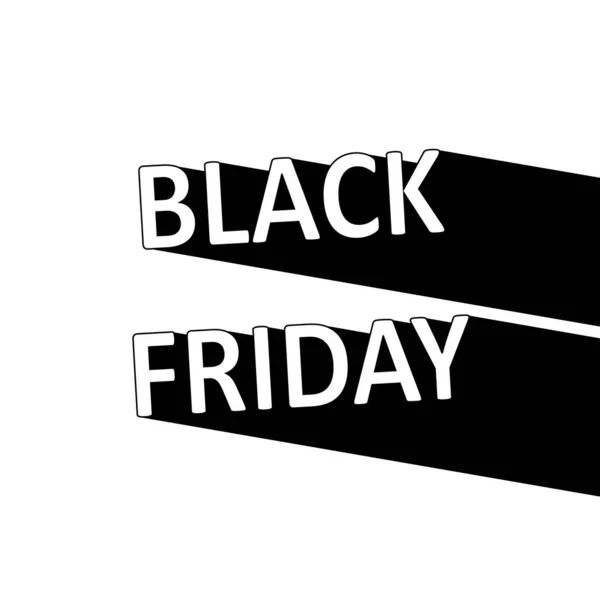 Banner Zum Black Friday Sale Vektorabbildung Flachem Design — Stockvektor