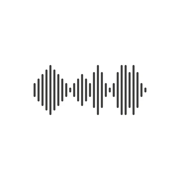 Sound Wave Icon Vector Illustration — Stock Vector