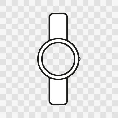 Akıllı Saat simgesi. Düz tasarımda vektör illüstrasyonu