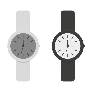 Akıllı Saat simgesi. Düz tasarımda vektör illüstrasyonu