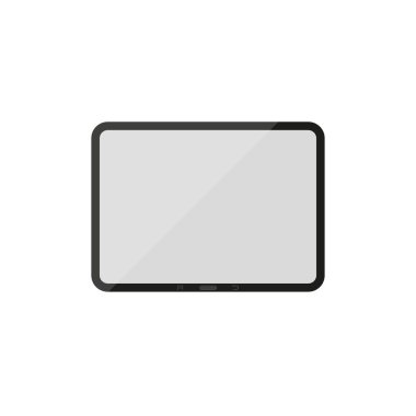 Tablet bilgisayar simgesi. Yağ tasarımında vektör illüstrasyonu