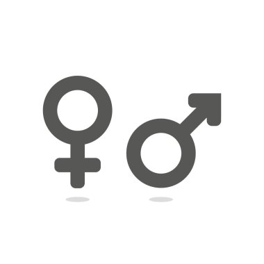 Erkek, aile simgeleri. Düz tasarımda vektör illüstrasyonu