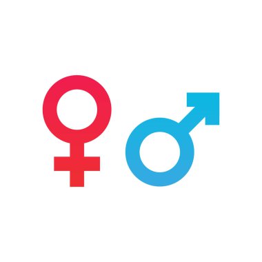 Erkek, aile simgeleri. Düz tasarımda vektör illüstrasyonu