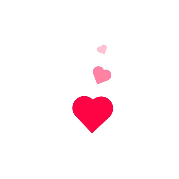 Heart Icons Vector Illustration Flat Design — ストックベクタ
