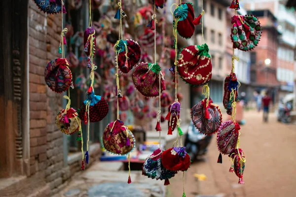 Mhicha Veya Thaili Geleneksel Nepal Cepleri Bhaktapur Katmandu Satılıktır — Stok fotoğraf