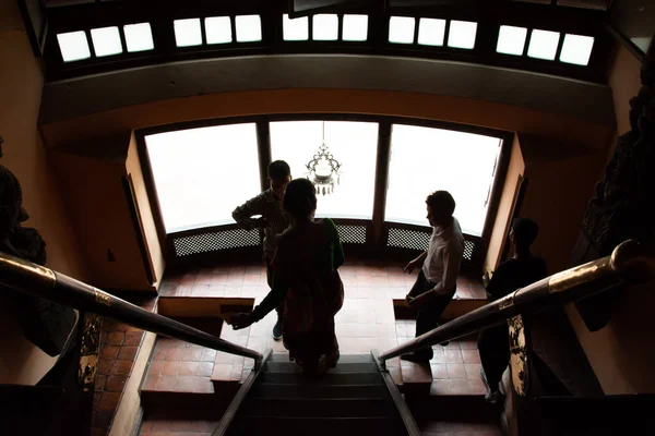 Kathmandu Nepal Junho 2017 Vista Interior Museu Patan Dos Visitantes — Fotografia de Stock