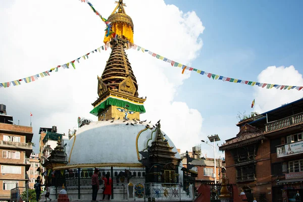 Kathmandu Nepal Junho 2017 Chaitya Budista Conhecido Como Shree Gha — Fotografia de Stock