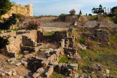 Byblos, Lübnan 'da Romalıların arkeolojik kalıntıları inşa edildi..