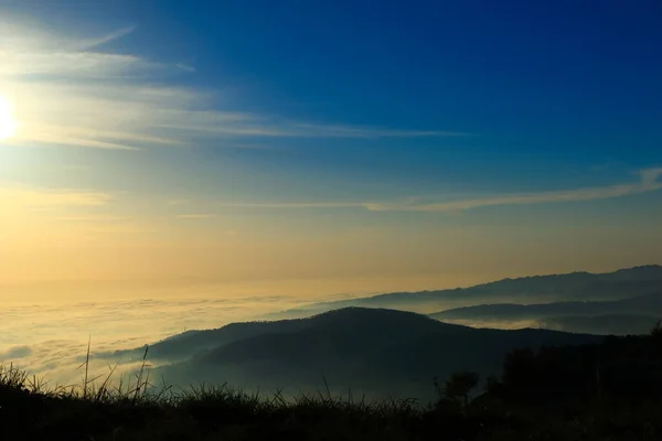 Gelassener Blick Auf Die Berge Zaarour Libanon — Stockfoto