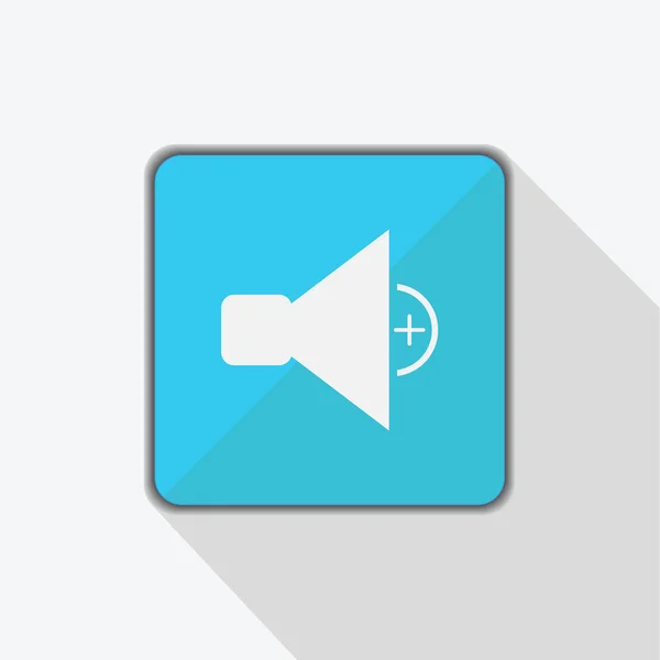 birim simgesini vektör çizim mavi squareon ve gri arka plan üzerinde.