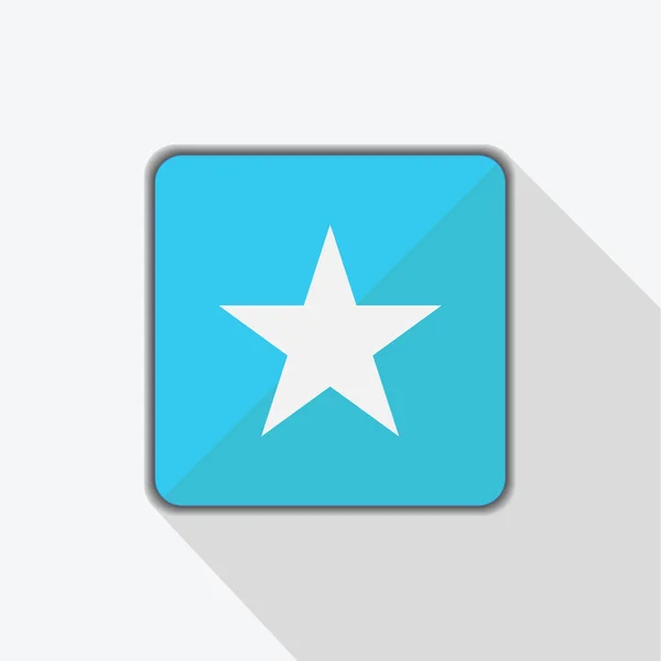 Vektör simge yıldız. Gölge ile mavi arka plan düz görüntü.
