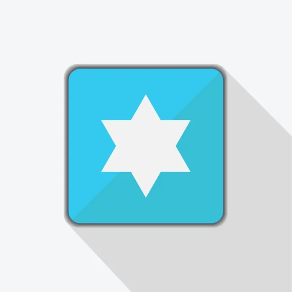 Икона "Звезда Давида" выделена на синем фоне. Звезда Давида символ Израиля. Векторный сток . — стоковый вектор