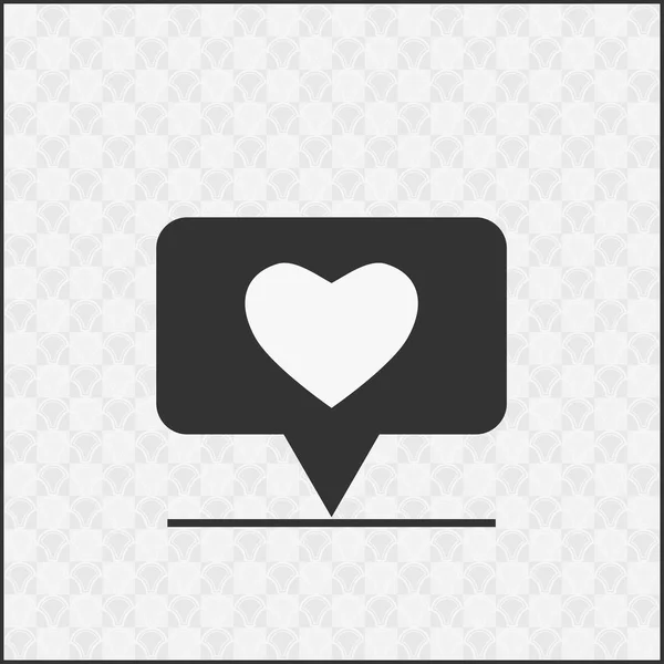 kalp, simge vektör gibi. Düz tasarım resmi web sitesi için.