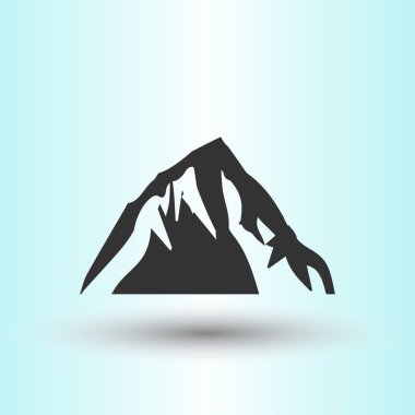 Logolar için dağ şekiller. Vektör tasarım stili.