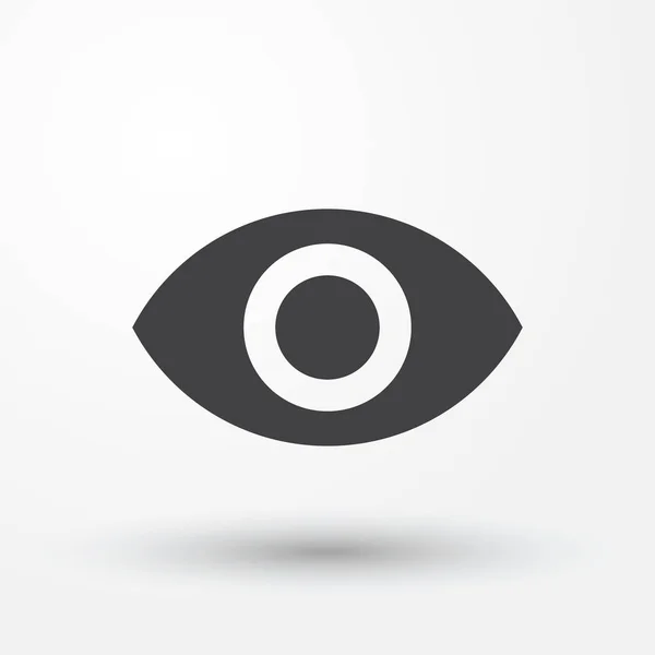 Eye icon vector web style. Flat eye icon — Stock Vector