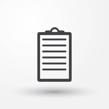 Denetim listesi simge vektör Logo şablonu. web için simgeler