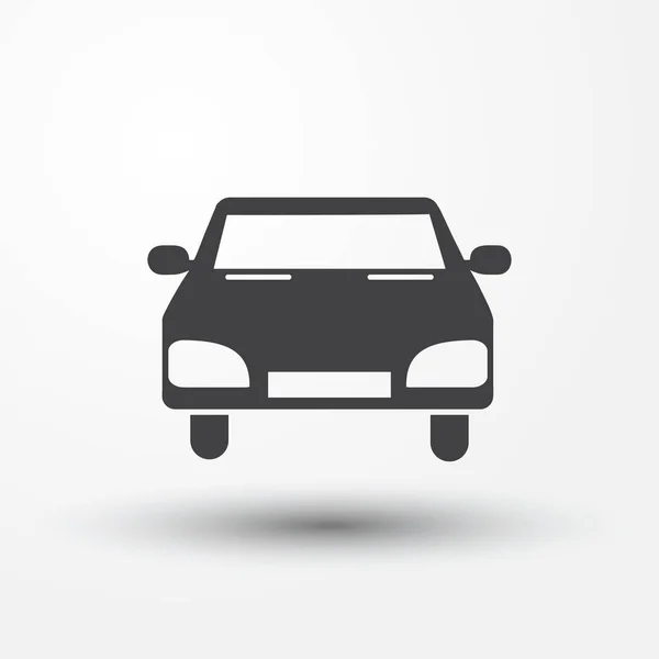 Вектор значка автомобиля icon.car на сером фоне. Векторная иллюстрация . — стоковый вектор