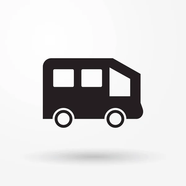 Icona web vettoriale Bus Icon. Immagine piatta per web . — Vettoriale Stock