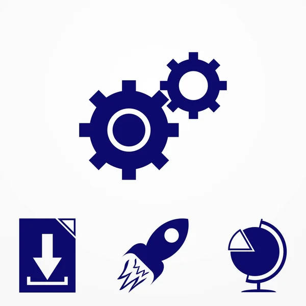 Karikatür ve geliştirme simgesi. Web sitesi için vektör simgesi.