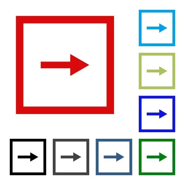 Ícone do botão do vetor de seta se. cor sobre fundo branco . —  Vetores de Stock