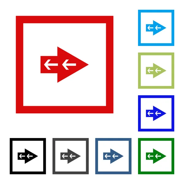 矢印ベクトル ボタン アイコン se。 白い背景の色. — ストックベクタ