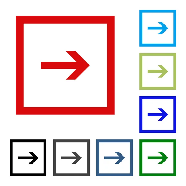 Ícone do botão do vetor de seta se. cor sobre fundo branco . —  Vetores de Stock