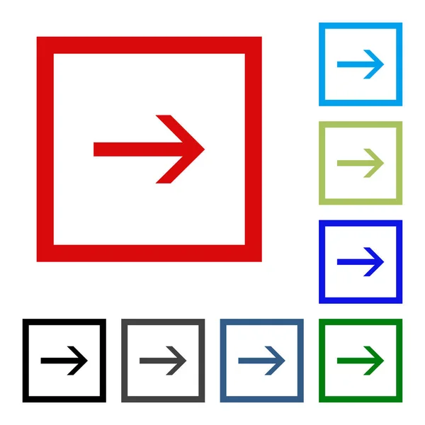 Pilen vektor knappen ikonen se. färg på vit bakgrund. — Stock vektor
