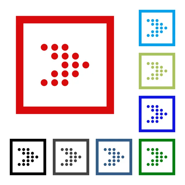 Ok vektör düğme simgesi se. rengi beyaz arka plan üzerinde.