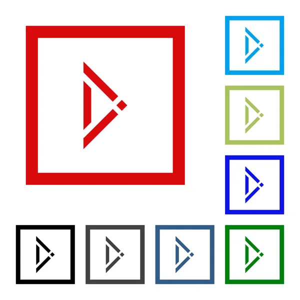 Ok vektör düğme simgesi se. rengi beyaz arka plan üzerinde.