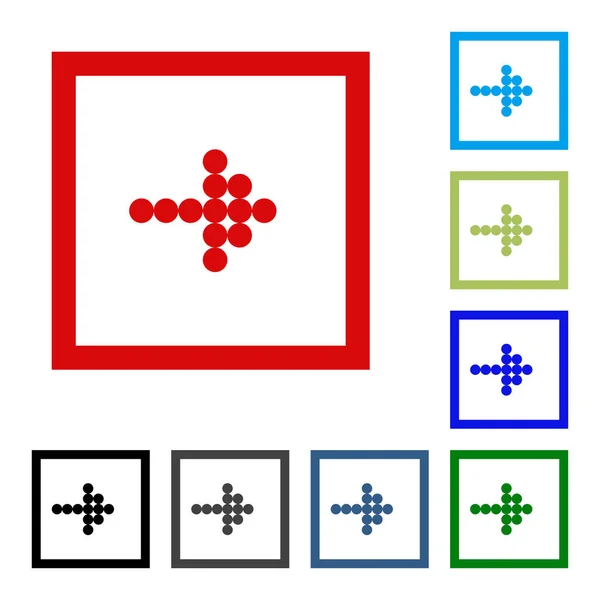 Ok vektör düğme simgesi se. rengi beyaz arka plan üzerinde.