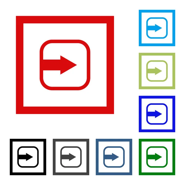 Ok vektör düğme simgesi se. rengi beyaz arka plan üzerinde.